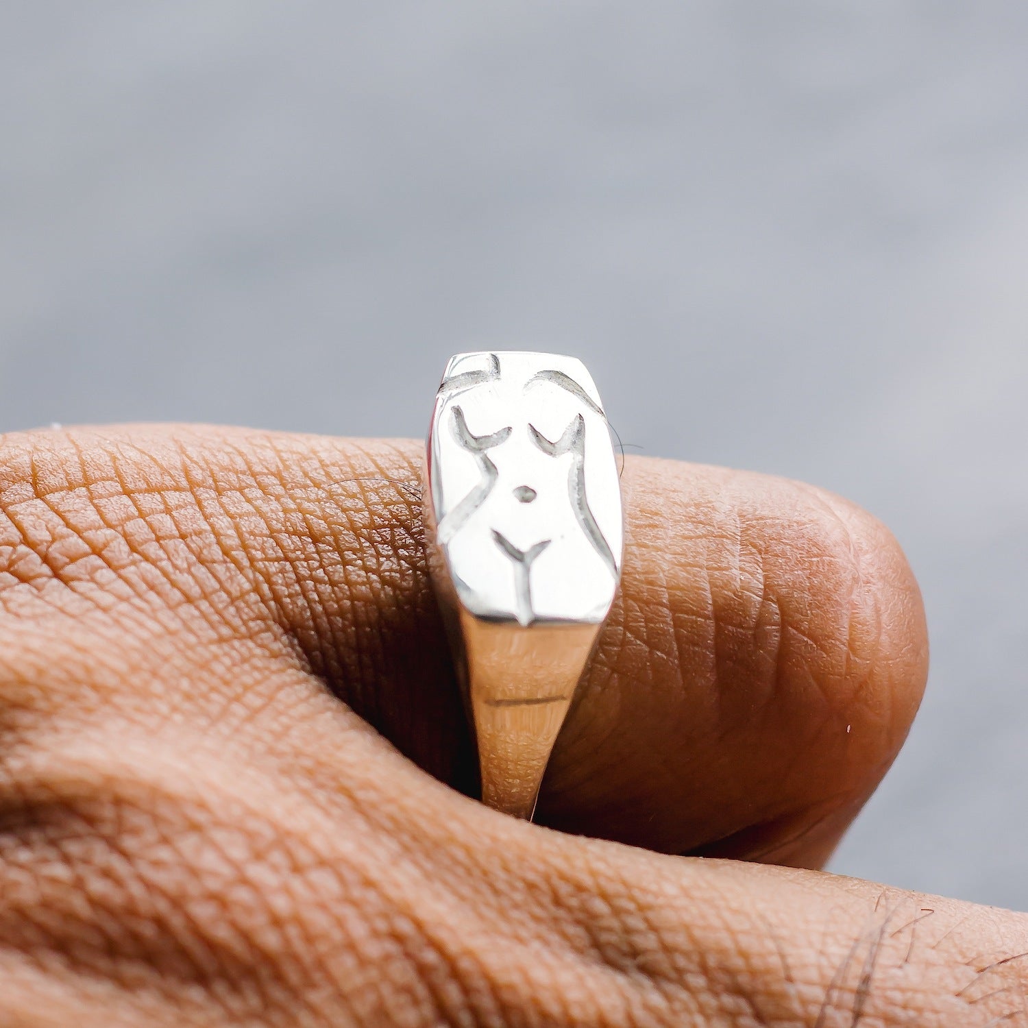 Female Figure Signet Ring