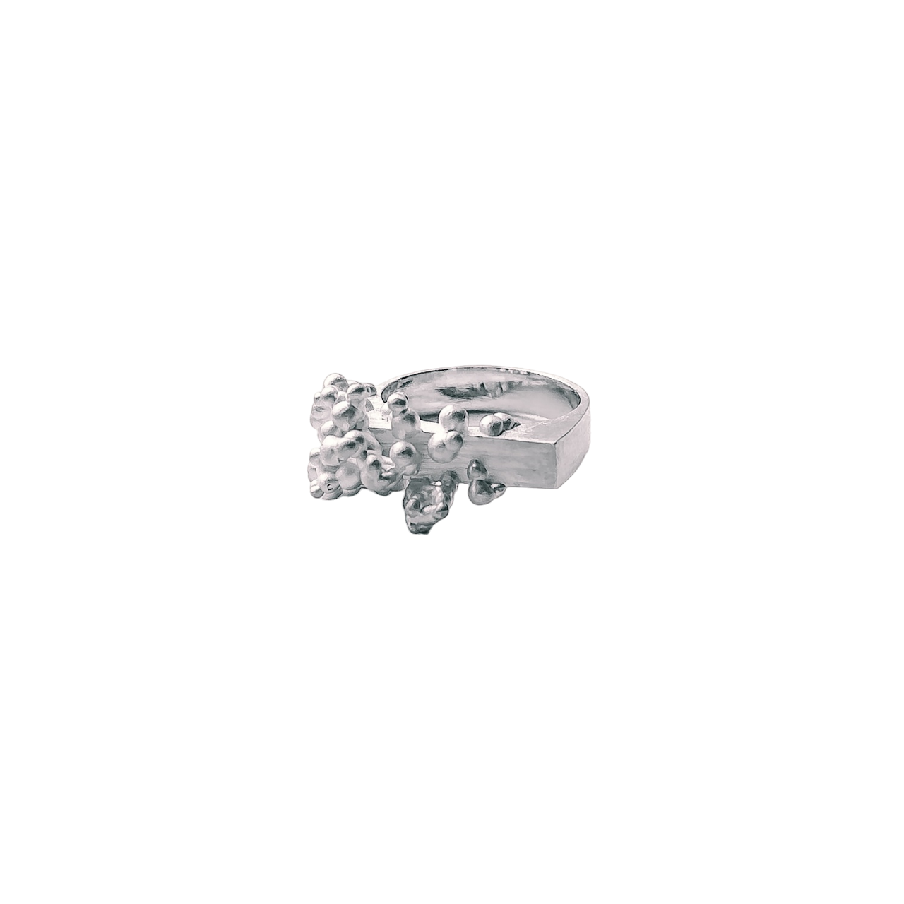 Fusion Signet Silver Ring