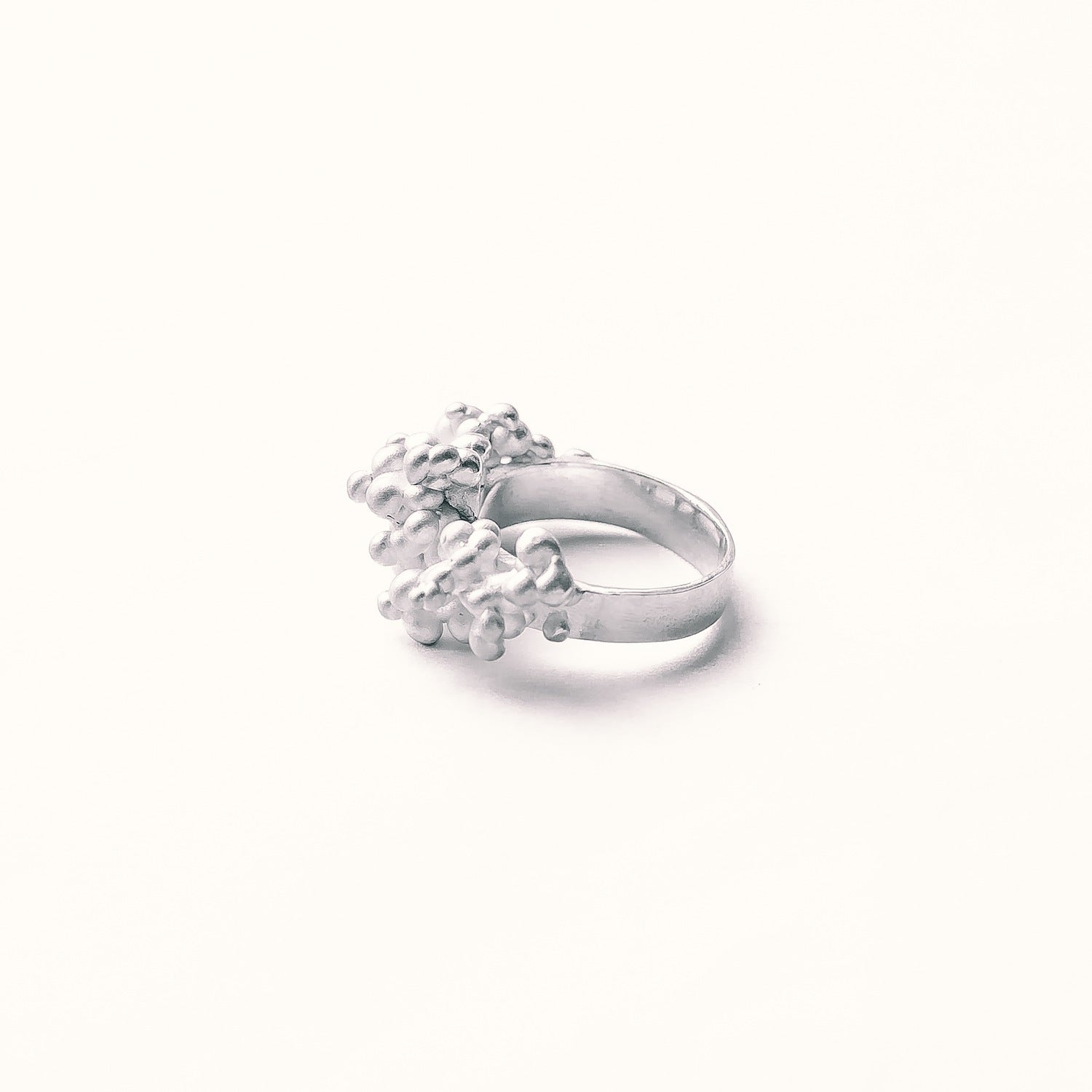 Particle Statement Silver Ring